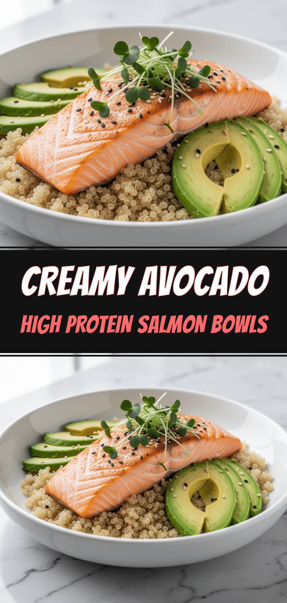 High-Protein Baked Salmon Bowls with Quinoa 5 High-Protein Baked Salmon Bowls with Quinoa recipe