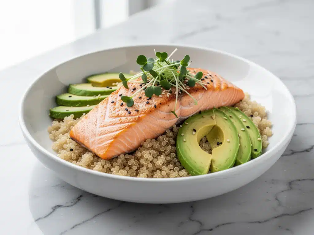 High-Protein Baked Salmon Bowls with Quinoa - featured image