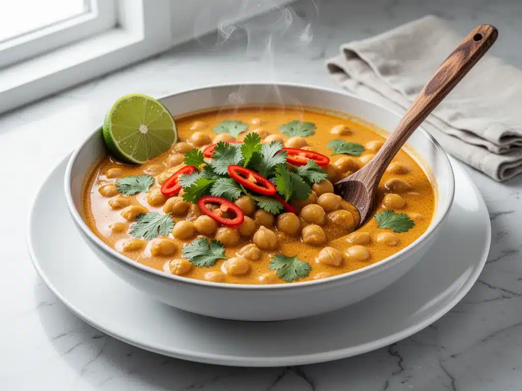 Vegan One-Pot Coconut Chickpea Curry: Easy Weeknight Meal 4 vegan one-pot coconut chickpea curry preparation steps