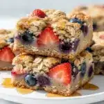 Back to School Breakfast Dessert Oat Bars - featured image