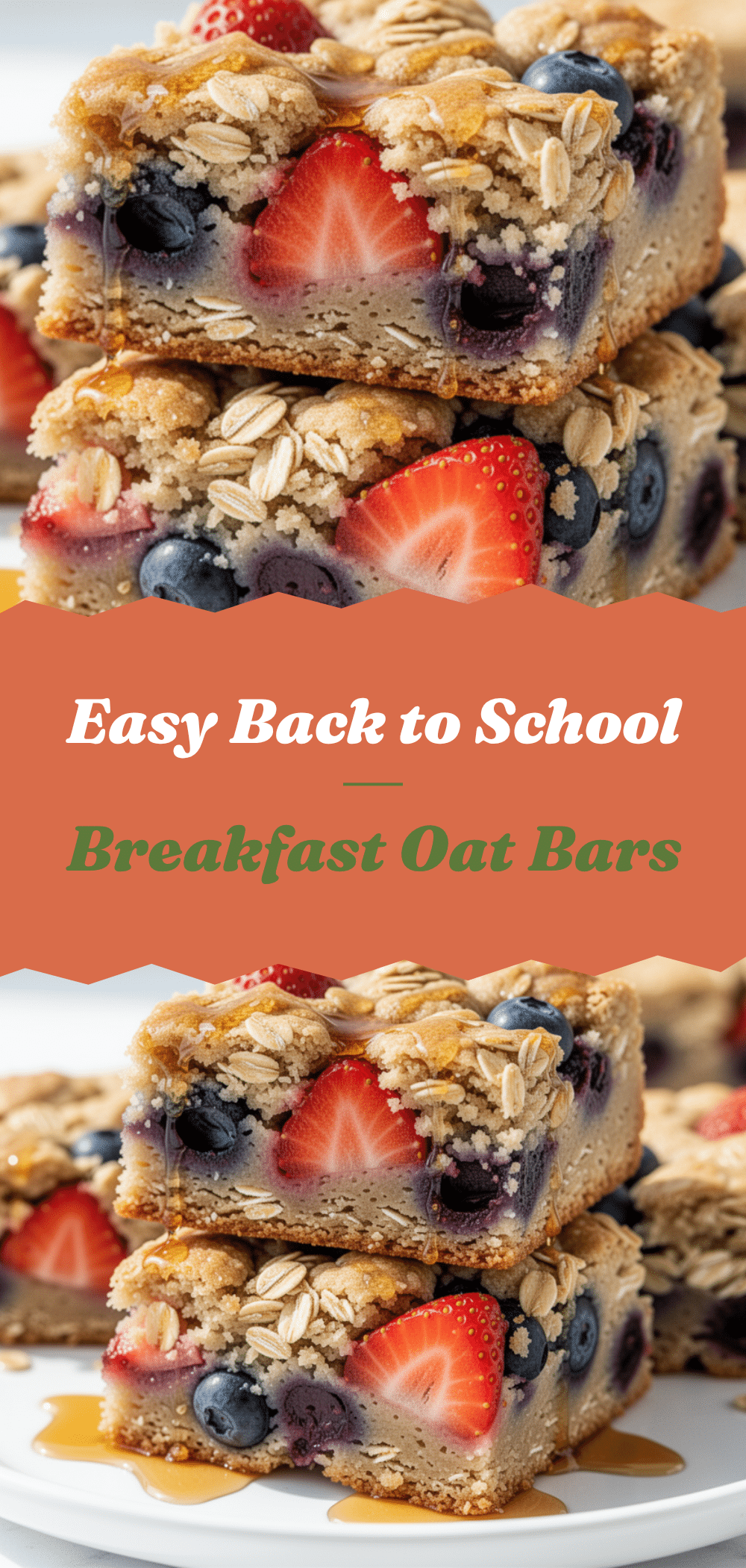 Back to School Breakfast Dessert Oat Bars: 5 Easy Morning Recipe 5 Back to School Breakfast Dessert Oat Bars recipe