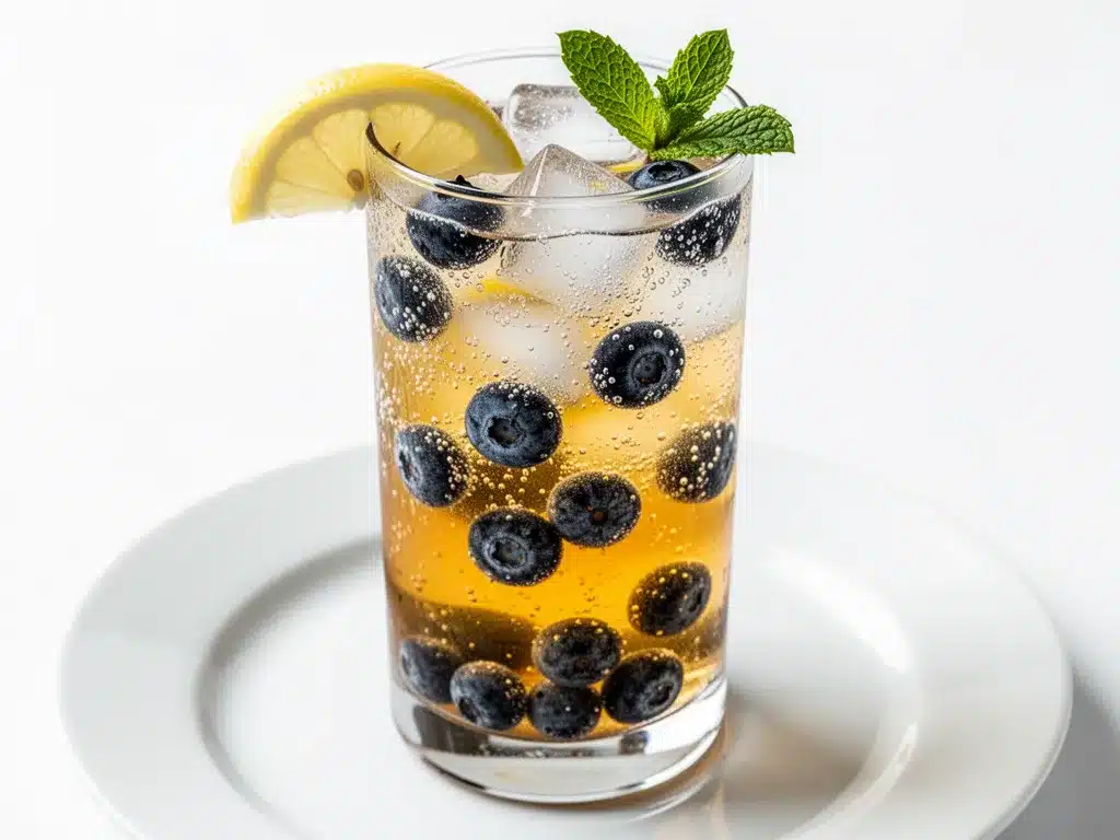 Labor Day Blueberry Lemon Sparkler: 5-Min Easy Summer Cocktail 4 Blueberry Lemon Sparkler preparation steps