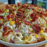 budget bacon ranch pasta salad - featured image