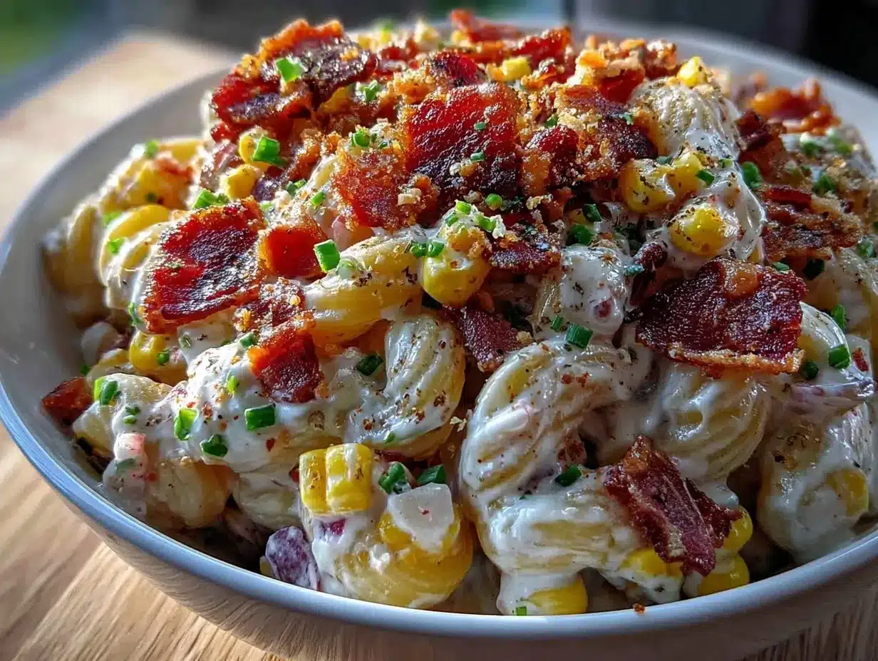 Budget Bacon Ranch Pasta Salad: 1-Person Meal Under $5 4 budget bacon ranch pasta salad preparation steps