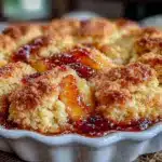 budget-friendly old fashioned peach cobbler - featured image