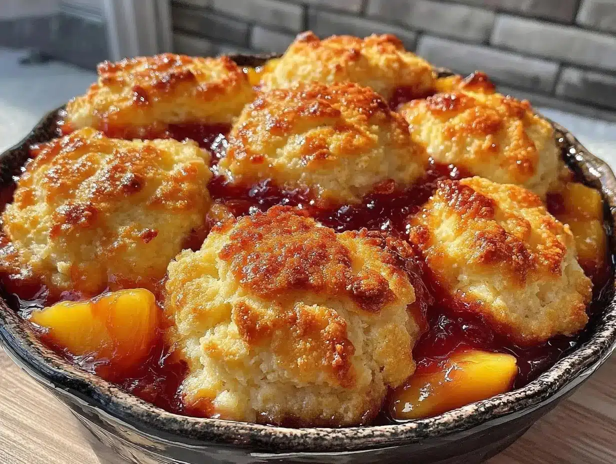 Budget-Friendly Old Fashioned Peach Cobbler: 1-Serving Recipe 4 budget-friendly old fashioned peach cobbler preparation steps