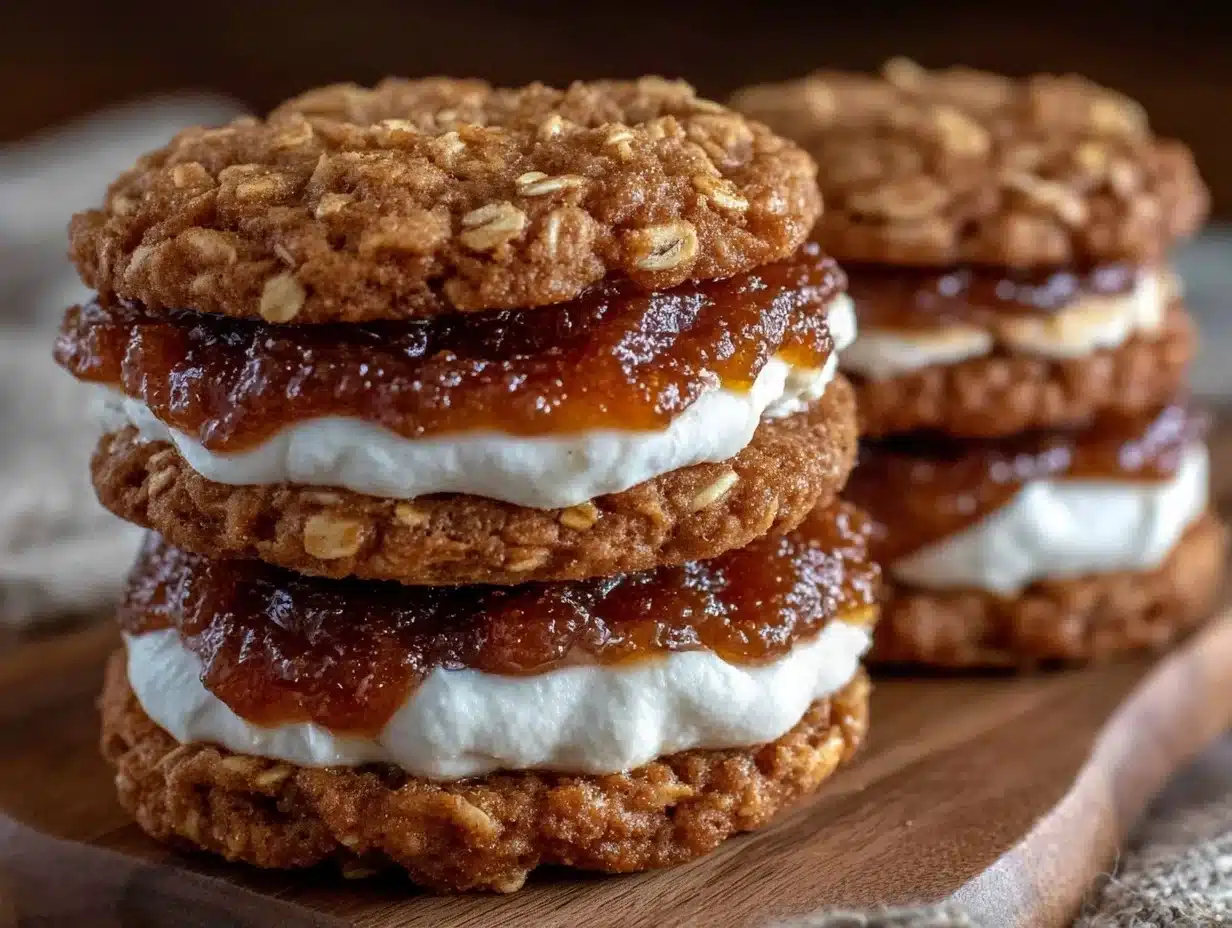 Home 9 Chewy Brown Sugar Oatmeal Cream Pies - featured image