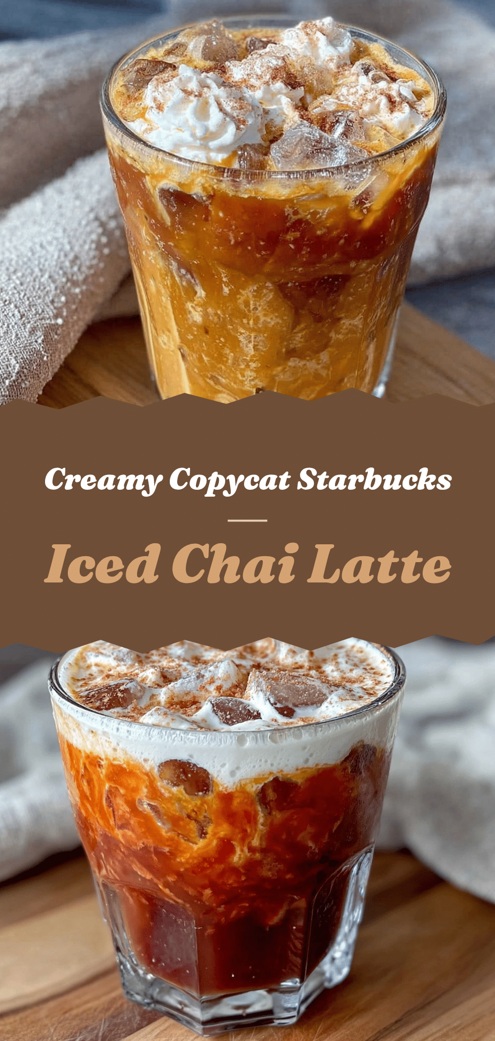 Copycat Starbucks Iced Chai Latte Vanilla Sweet Cream: Best 3-Ingredient Recipe 5 copycat starbucks iced chai latte recipe