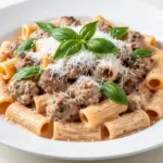creamy italian sausage pasta - featured image