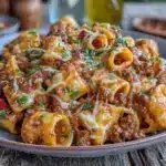 easy one-pot taco pasta with ground beef - featured image