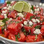 easy watermelon feta salad - featured image