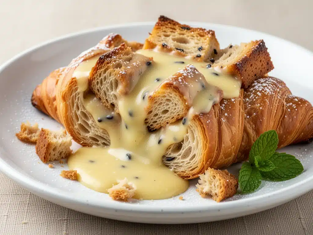 Home 10 flaky croissant bread pudding - featured image