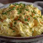 fluffy cottage cheese scrambled eggs - featured image