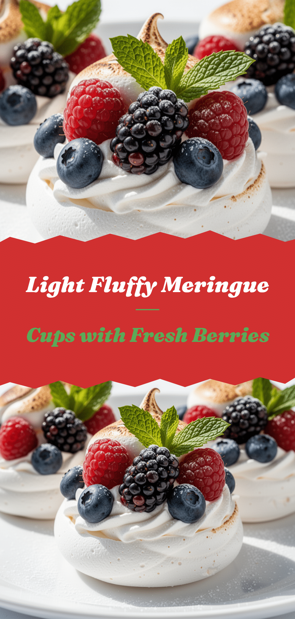 Fluffy Egg White Meringue Cups: 3-Ingredient Spring Dessert 5 Fluffy Egg White Meringue Cups recipe