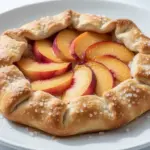fresh peach galette - featured image