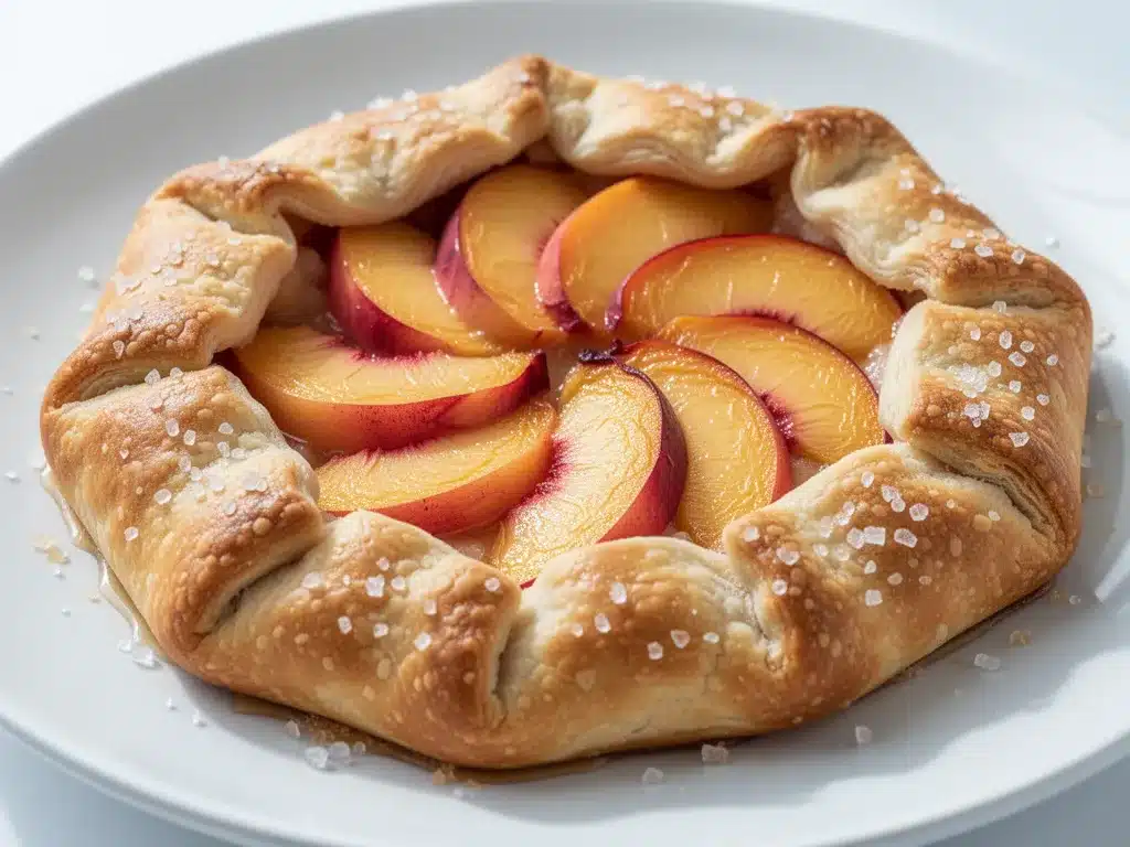 Fresh Peach Galette: 5-Step Easy Rustic Summer Dessert 4 fresh peach galette preparation steps