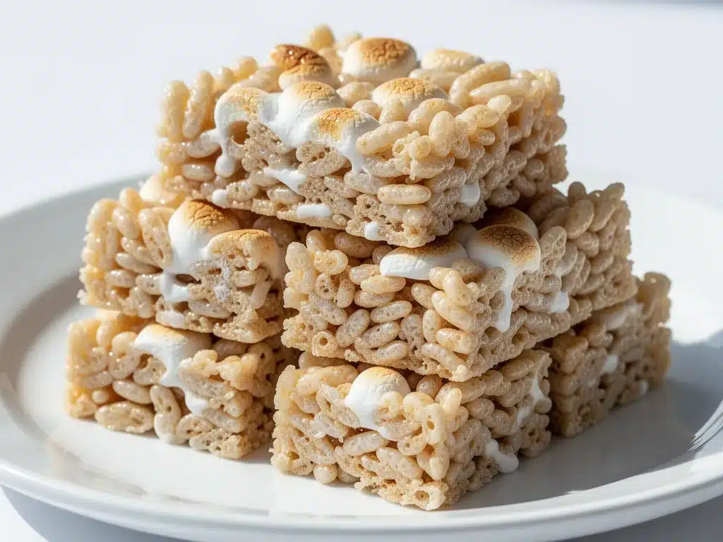 No-Bake Marshmallow Rice Krispie Bars: 3-Ingredient Party Treat 4 No-Bake Marshmallow Rice Krispie Bars preparation steps