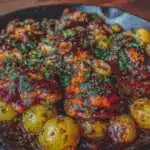 One Pan Garlic Butter Chicken and Potatoes - featured image