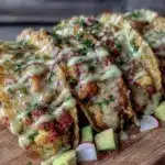 small-batch crockpot salsa verde chicken tacos - featured image