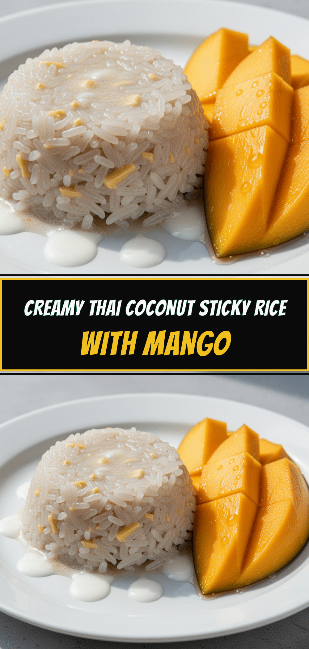Thai Coconut Sticky Rice: Easy 3-Ingredient Mango Dessert 5 Thai coconut sticky rice recipe